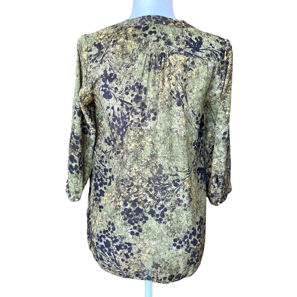 Banana Republic Women’s silk olive green quarter length sleeve blouse - S - Picture 9 of 12